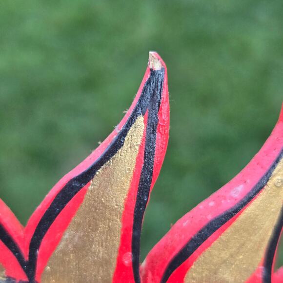 Vintage Indonesian Bali Rangda Hand Carved Wooden Mask Mythology Wall Art - Picture 11 of 16